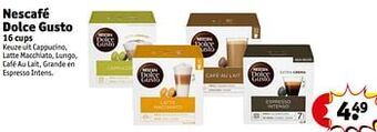 Kruidvat Nescafé dolce gusto aanbieding