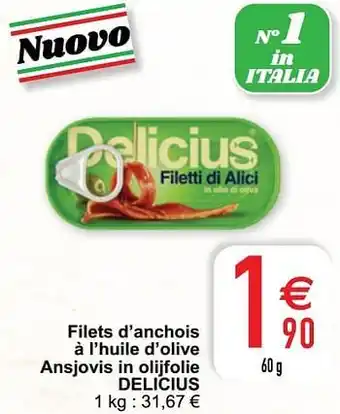 Filets d’anchois à l’huile d’olive ansjovis in olijfolie delicius