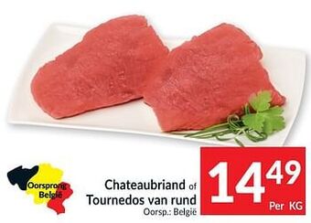 Intermarché Chateaubriand of tournedos van rund aanbieding