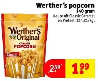 Kruidvat Werther’s popcorn aanbieding