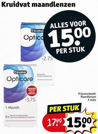 Kruidvat Maandlenzen aanbieding
