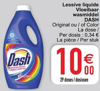 Cora Lessive liquide vloeibaar wasmiddel dash aanbieding