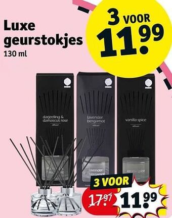Kruidvat Luxe geurstokjes aanbieding