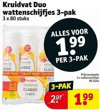Kruidvat Wattenschijfjes aanbieding