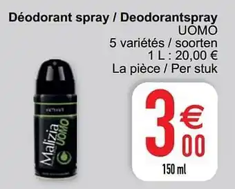 Cora Déodorant spray - deodorantspray uomo aanbieding