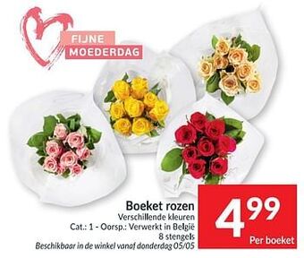 Intermarché Boeket rozen aanbieding