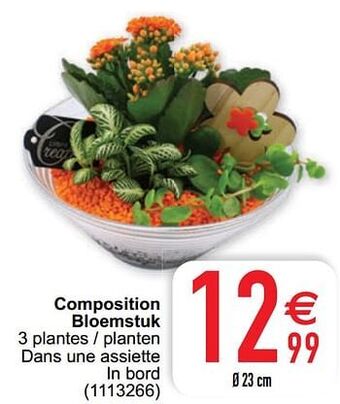 Cora Composition bloemstuk aanbieding