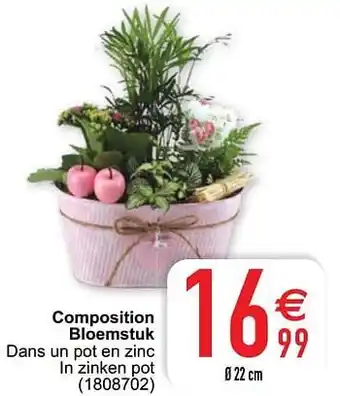 Cora Composition bloemstuk aanbieding