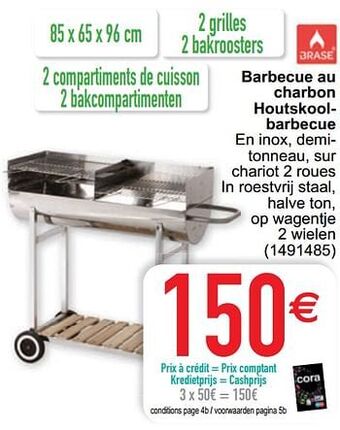 Cora Barbecue au charbon houtskoolbarbecue aanbieding