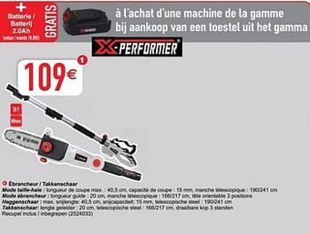 Cora X-performer ébrancheur - takkenschaar aanbieding
