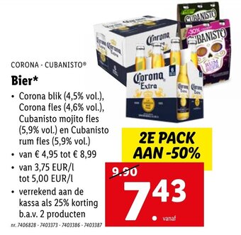 Lidl Corona-Cubanisto Bier aanbieding