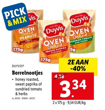Lidl Duyvis Borrelnootjes aanbieding