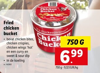 Lidl Fried chicken bucket aanbieding