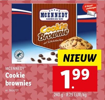 Lidl Mcennedy Cookie brownies aanbieding