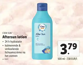 Lidl Cien Sun Aftersun lotion aanbieding
