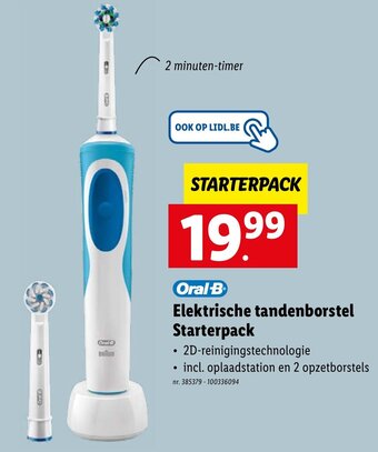 Lidl Oral-B Elektrische tandenborstel Starterpack aanbieding