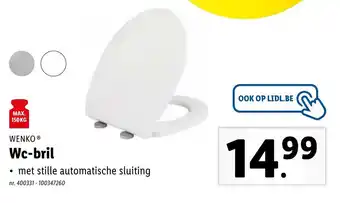Lidl Wenko Wc-bril aanbieding
