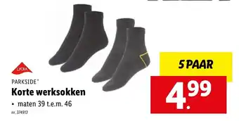 Lidl Lycra Korte werksokken aanbieding