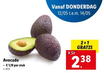 Lidl Avocado aanbieding
