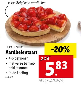 Lidl Le Patissier Aardbeientaart aanbieding