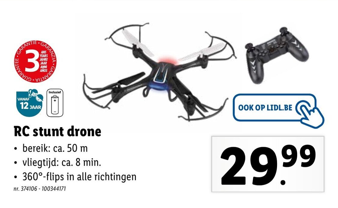 RC stunt drone promotie bij Lidl
