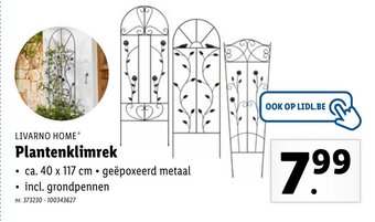 Lidl Livarno Home Plantenklimrek aanbieding