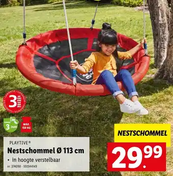 Lidl Playtive Nestschommel Ø 113cm aanbieding