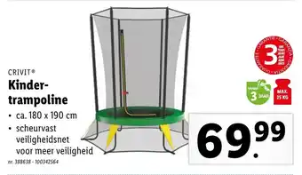 Lidl Crivit Kinder trampoline aanbieding