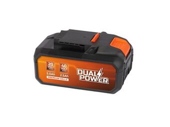 Hubo Powerplus Dual Power POWDP9037 accu 2x20 V Li-Ion 5.0/ 2.5Ah aanbieding