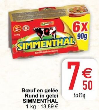 Cora Boeuf en gelée rund in gelei simmenthal aanbieding