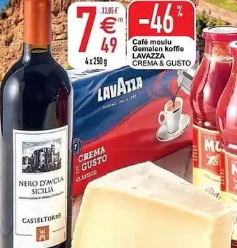 Cora Café moulu gemalen koffie lavazza crema + gusto aanbieding