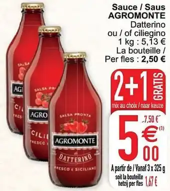 Cora Sauce - saus agromonte aanbieding