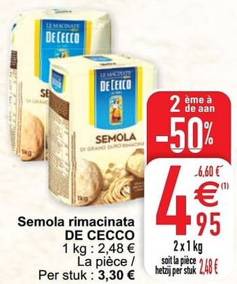 Cora Semola rimacinata de cecco aanbieding