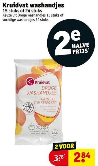 Kruidvat Kruidvat washandjes aanbieding