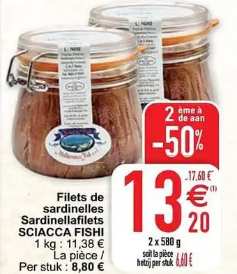 Cora Filets de sardinelles sardinellafilets sciacca fishi aanbieding