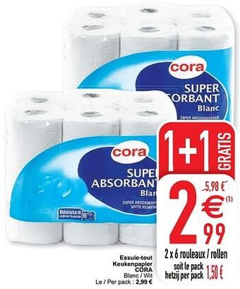 Cora Essuie-tout keukenpapier cora aanbieding