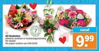 Albert Heijn Ah boeketten aanbieding