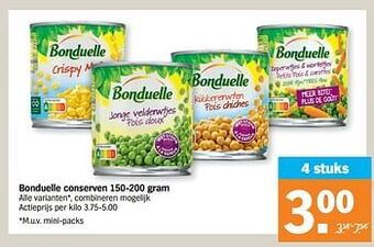 Albert Heijn Bonduelle conserven aanbieding
