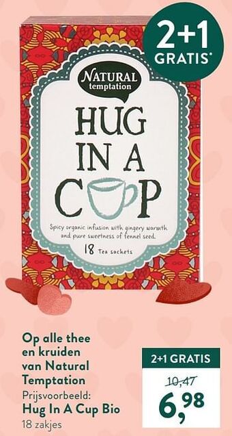 Holland & Barrett Hug in a cup bio aanbieding