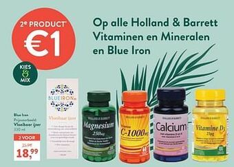 Holland & Barrett Vloeibaar ijzer aanbieding