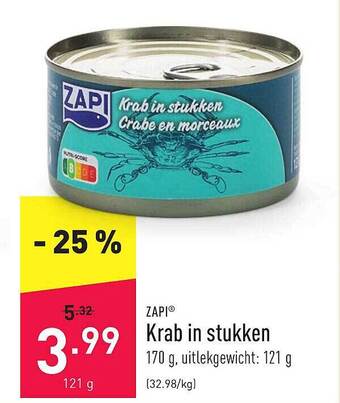 ALDI Zapi Krab In Stukken aanbieding
