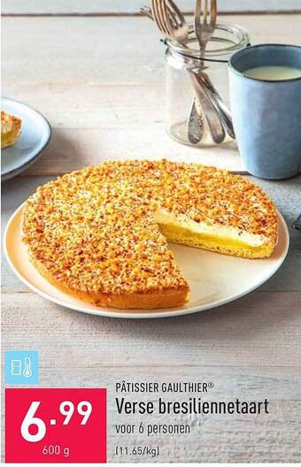 ALDI Pâtissier Gaulthier Verse Bresiliennetaart aanbieding