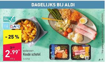 ALDI Bistro'vite Koude Schotel aanbieding