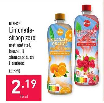 ALDI River Limonade-siroop Zero aanbieding