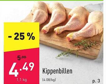 ALDI Kippenbillen aanbieding