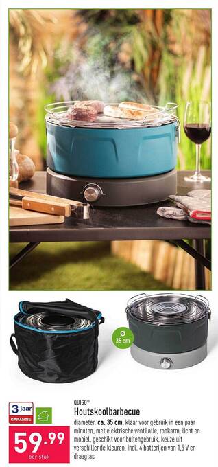 ALDI Quigg Houtskoolbarbecue aanbieding