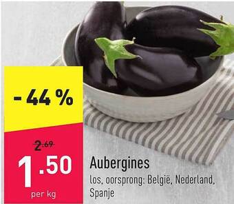 ALDI Aubergines aanbieding