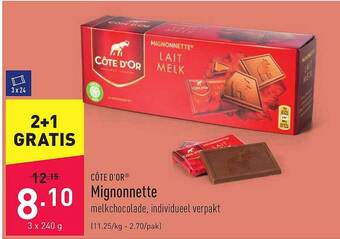 ALDI Côte D'or Mignonnette aanbieding