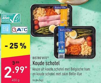 ALDI Bistro'vite Koude Schotel aanbieding