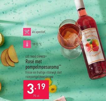 Les Trois Cyprès Rosé Met Pompelmoesaroma
